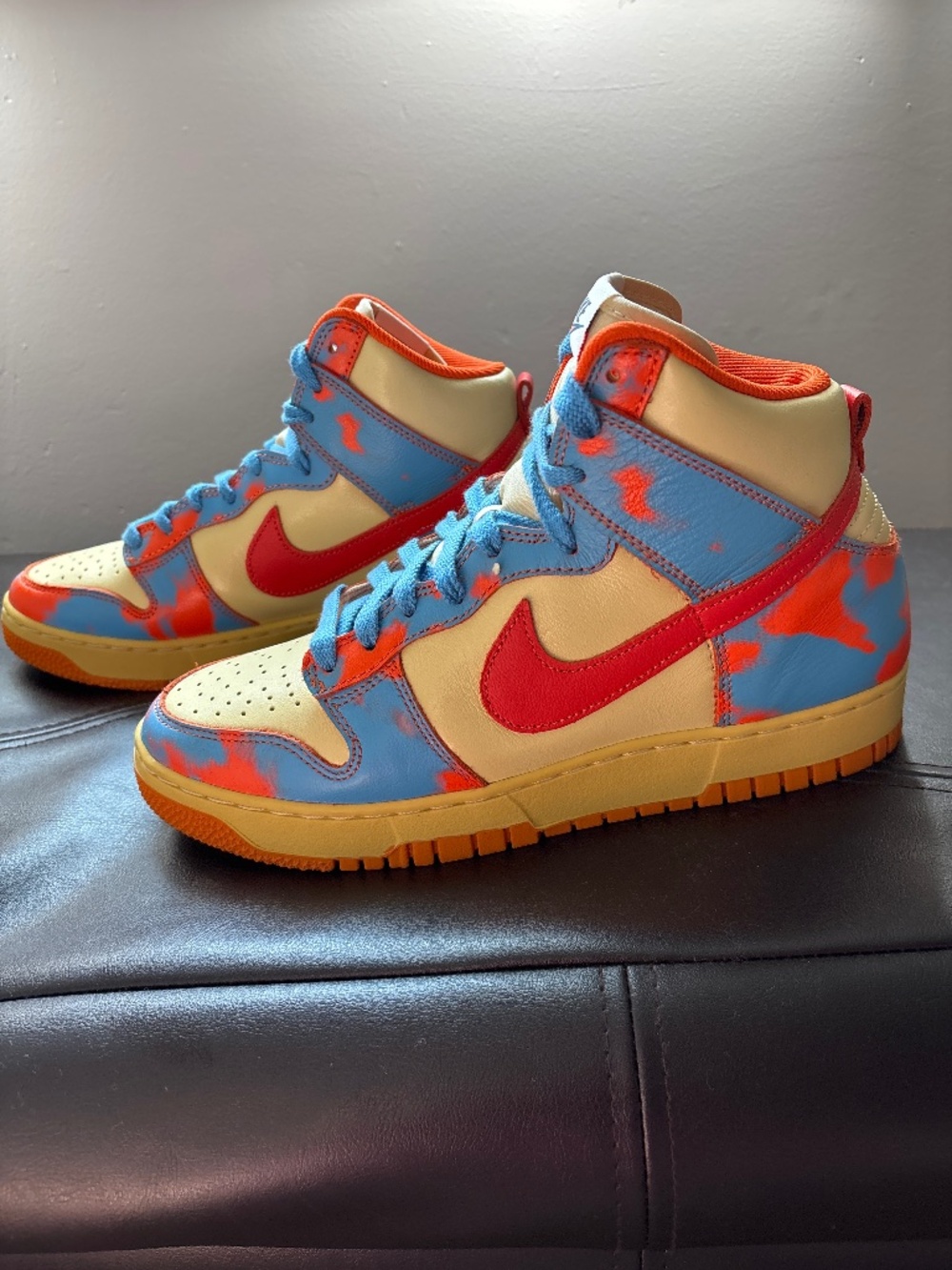 Nike acid wash high dunk